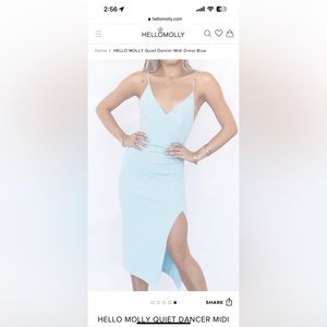 HELLO MOLLY QUIET DANCER MINI DRESS MINT